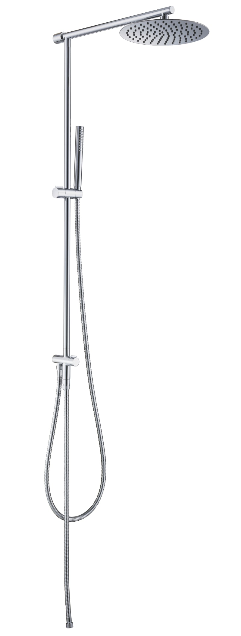 Alterna takduschset T-Bar B1 250mm krom framifrån