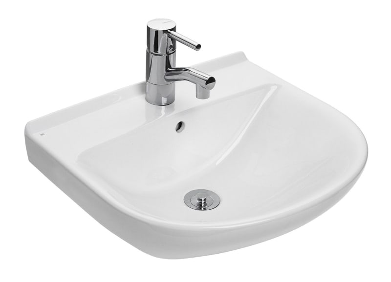 Ifö Cera TS 2222 tvättställ 500 mm vit konsolmontage framifrån