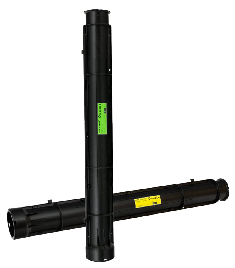 Greenpipe Snipp & Snapp® Delbart Rör 110 SRN Gul Quicklock RSK 2390011, RSK 2390011
