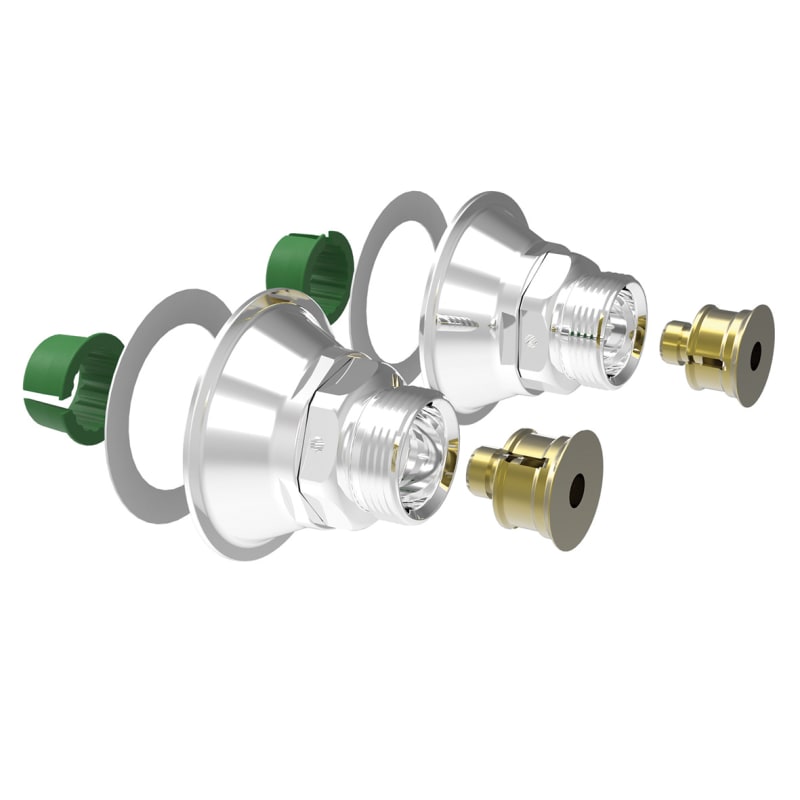 System Vatette Blandarfäste V6 150 cc Mässing PEX 15x2 - Förkromad - RSK 2054895, RSK 2054895