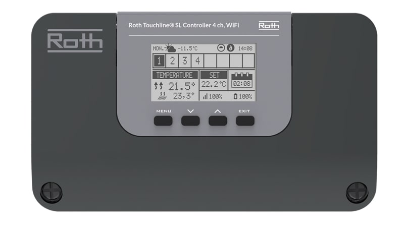 Roth Värmekontroll 4-kanalig WiFi - Smidig Styrning - RSK 2973115 bild 1