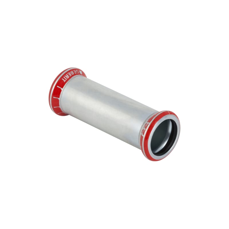 Geberit Mapress skjutmuff 88,9 mm elförzinkad framifrån