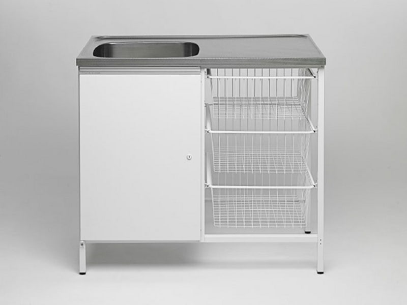 Contura CAB10 V Tvättbänk 1000x600x900mm - Rostfritt Stål - RSK 8032405 bild 1