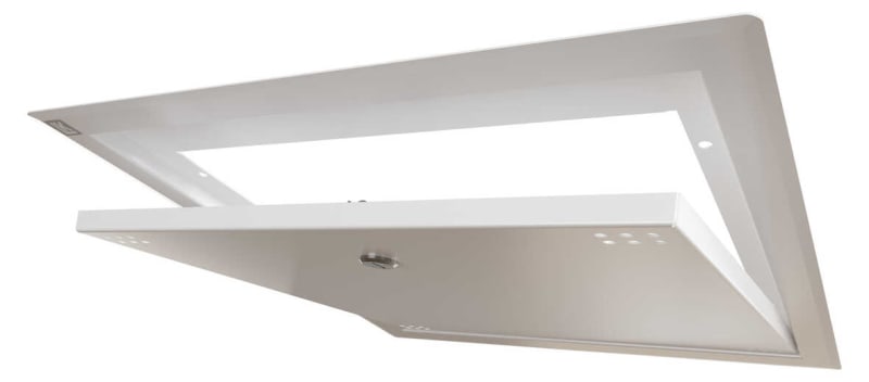 LK Ram/Lucka 350x350mm Takmontage Vit Skruvmejsellås - RSK 1882663, RSK 1882663