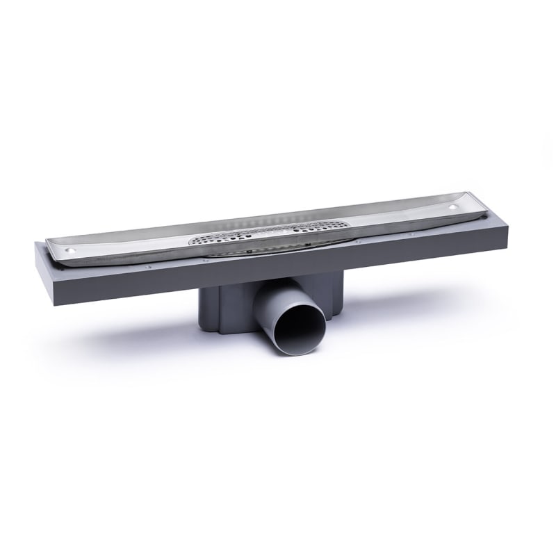 Purus PRO Line 900 Duschbrunn 75mm Sidoutlopp Grå - RSK 7115445, RSK 7115445
