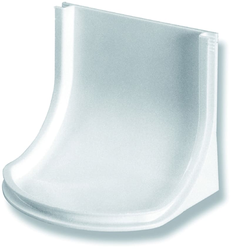 Purus vattenlås — urtagbar insats 97-114mm i vit PP-plast framifrån, RSK 7113602