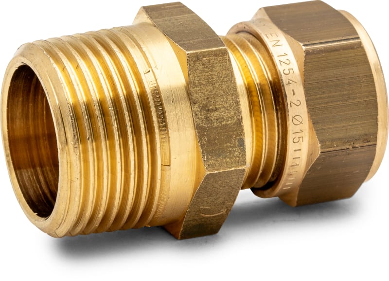 Altech Klämringskoppling 54mm x R50 Rak - Mässing - RSK 1965578, RSK 1965578