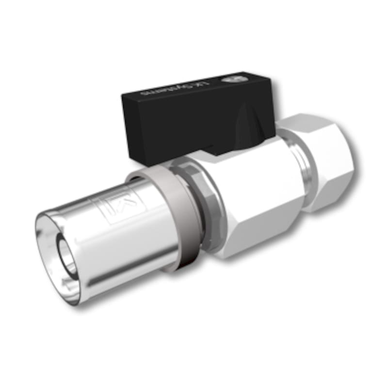 LK Minikulventil PressPex 16x15mm Mässing PN10 - För VVS-installation - RSK 4810013, RSK 4810013