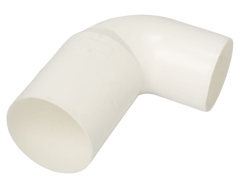 Nordic klosettböj 110mm 90° — framifrån med gummimanschett