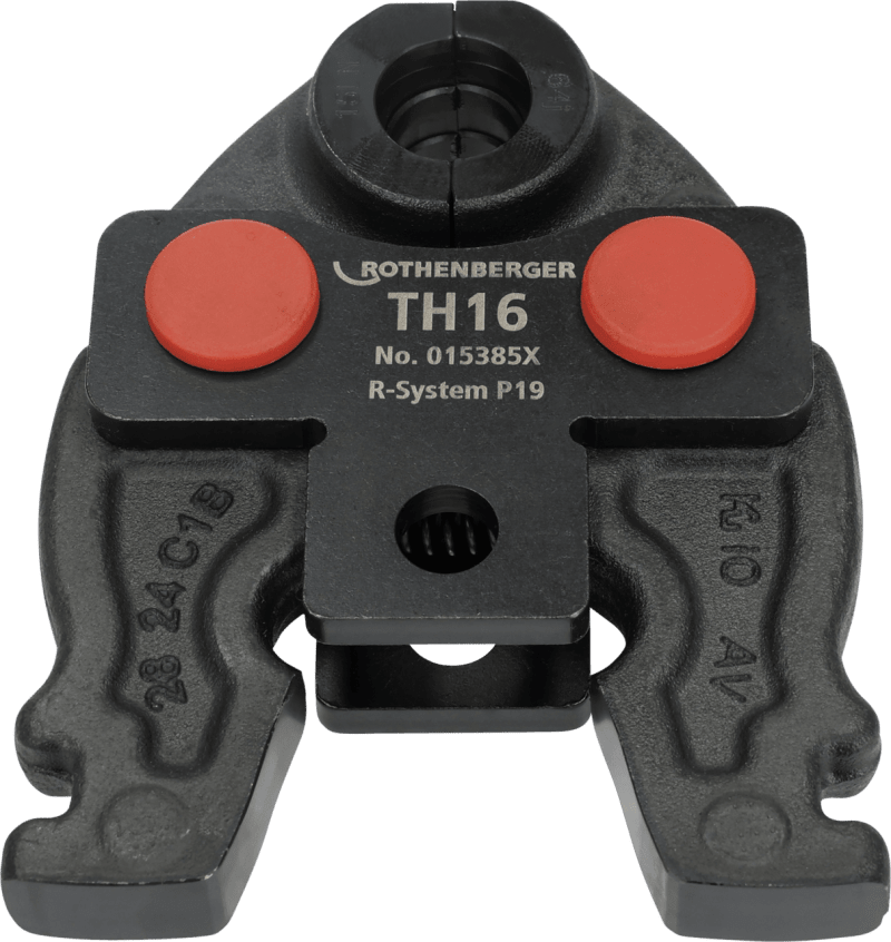 ROTHENBERGER Pressback Compact TH16 presskäft framifrån för PEX/plaströr