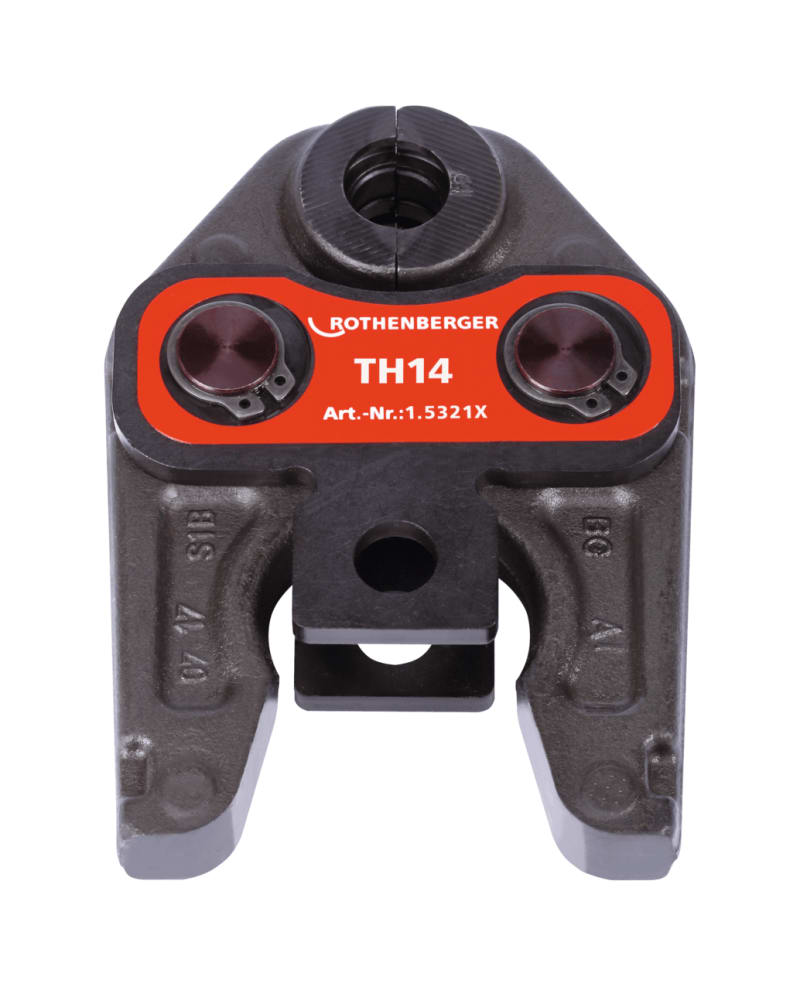 Rothenberger pressback TH14 presskäft — framifrån med handtag