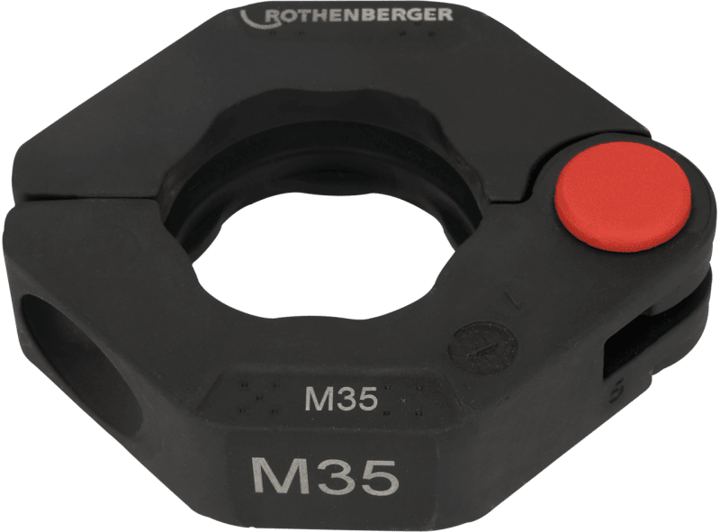 ROTHENBERGER Pressring M35 — framifrån med mått 79x60x25mm
