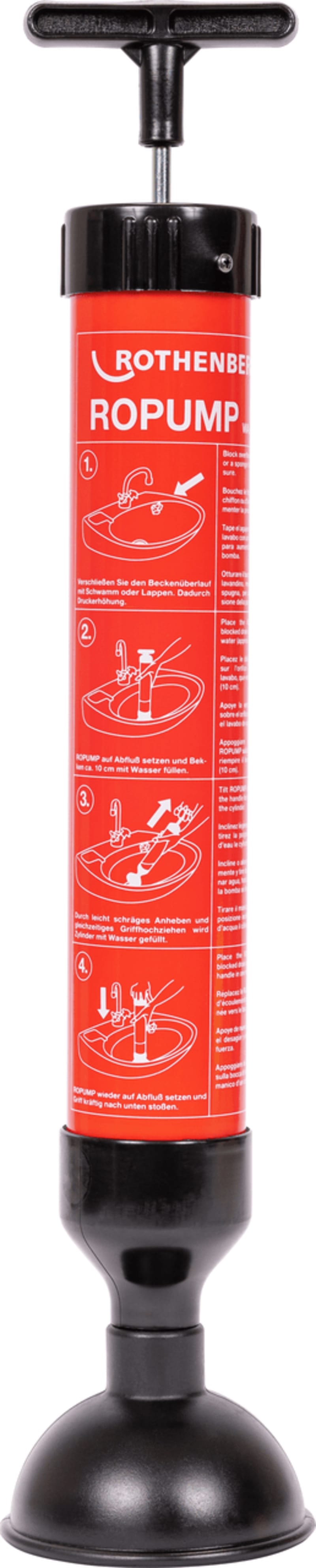 Rothenberger ROPUMP Forcepump Rengörare — framifrån