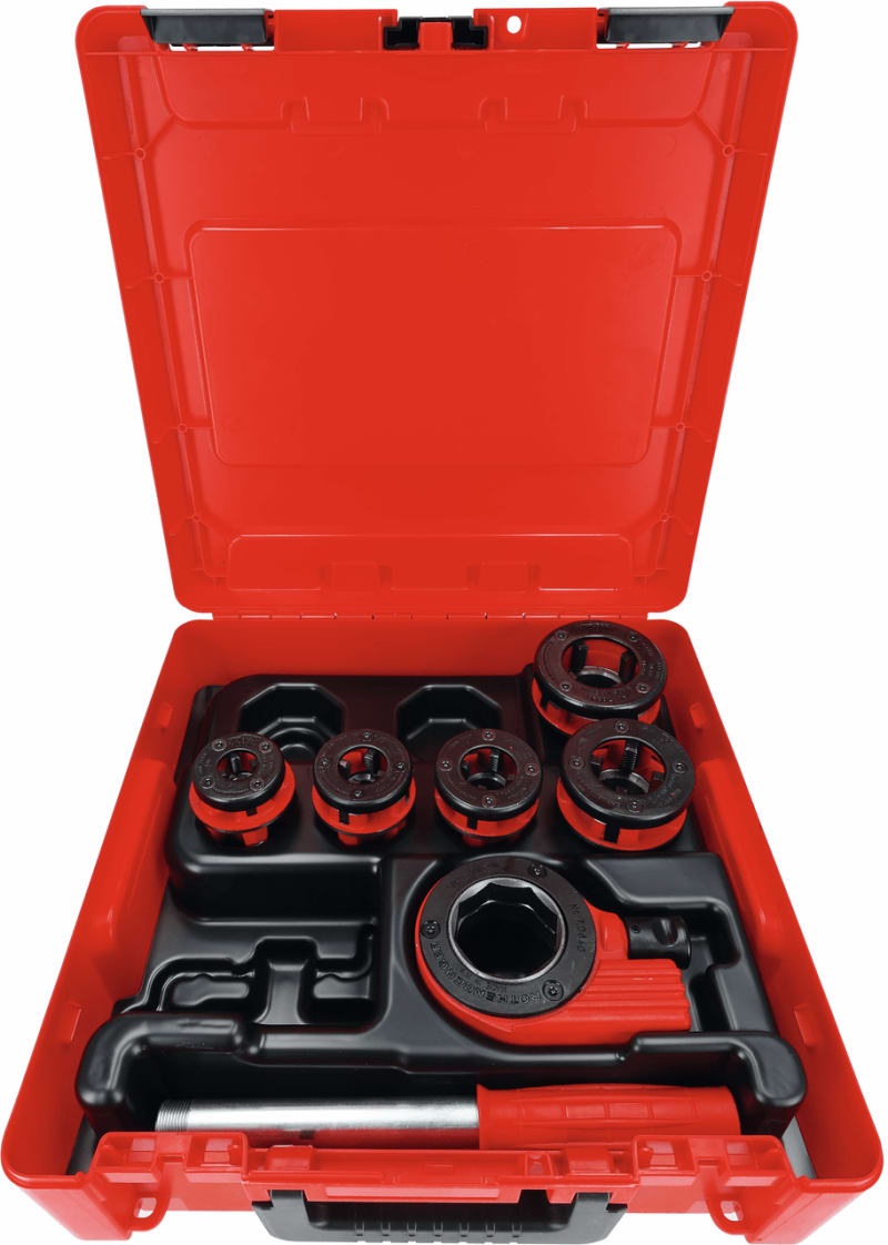 Rothenberger gängskärsats 3/8"-1.1/4" BSPT — framifrån