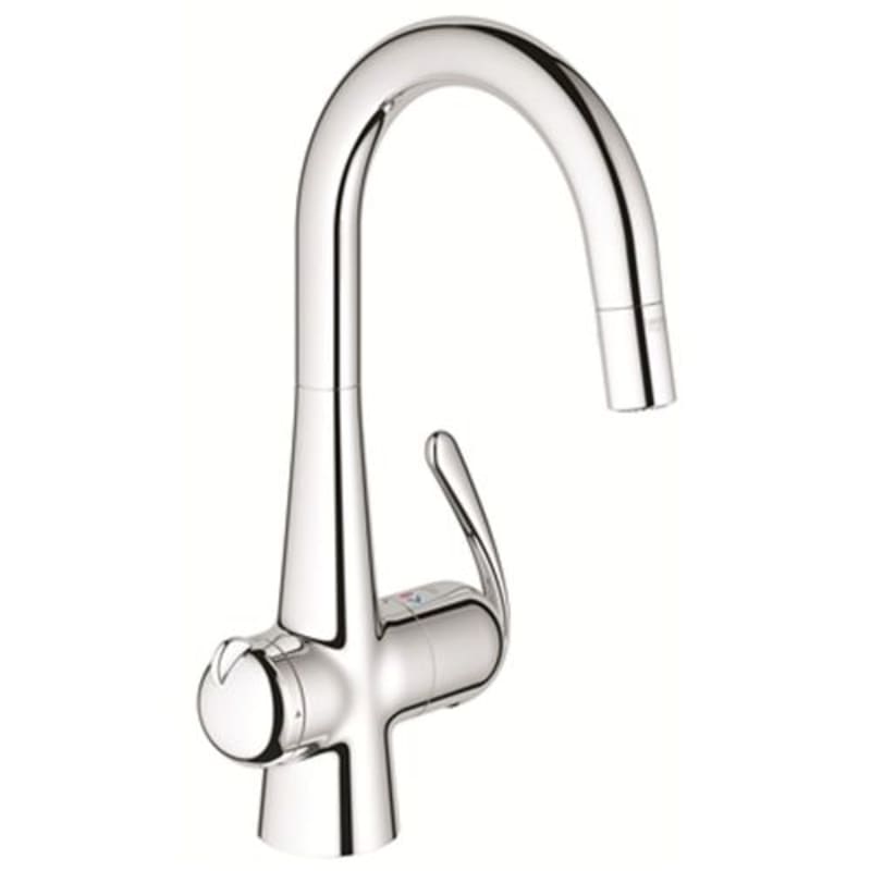 GROHE Zedra Köksblandare med Utdragbar Duschpip och Avstängningsventil, RSK 8311511