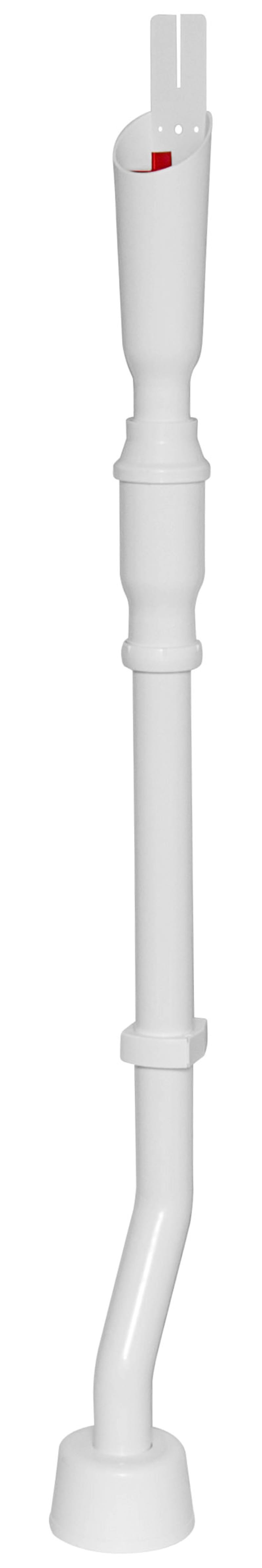 Faluplast AB Tvättmaskinavlopp — vit PP/ABS/TPE med V-lås framifrån