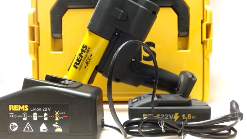 REMS Akku-Press 22V ACC - Universellt elverktyg för pressförbindningar bild 1