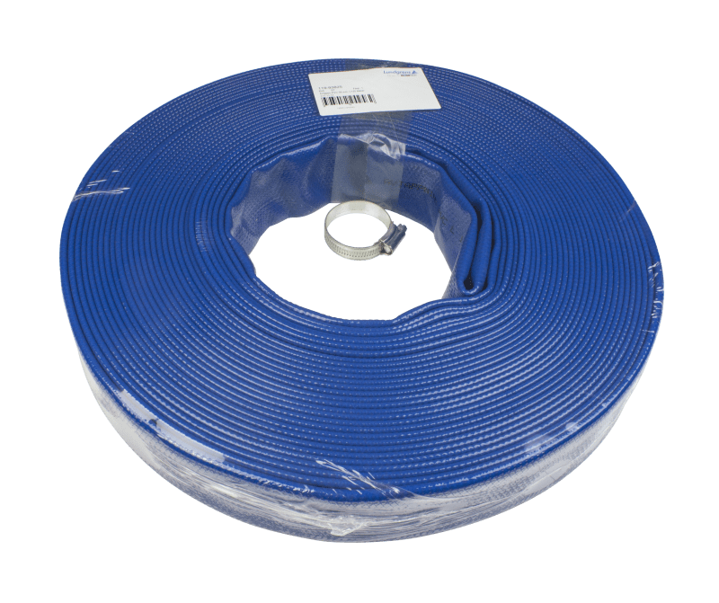 Lundgrens Sverige AB avtappningsslang PVC 32mm blå 10m med slangklämma