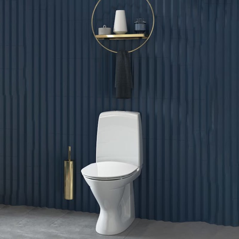 Ifö Spira 6260 golvstående WC framifrån med Rimfree-teknologi