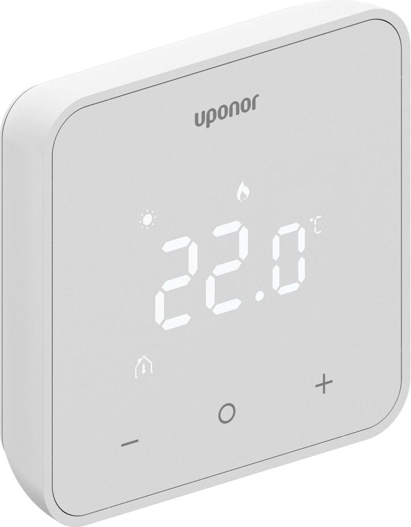 Uponor Smatrix Wave termostat — framifrån vit D+RH T-267