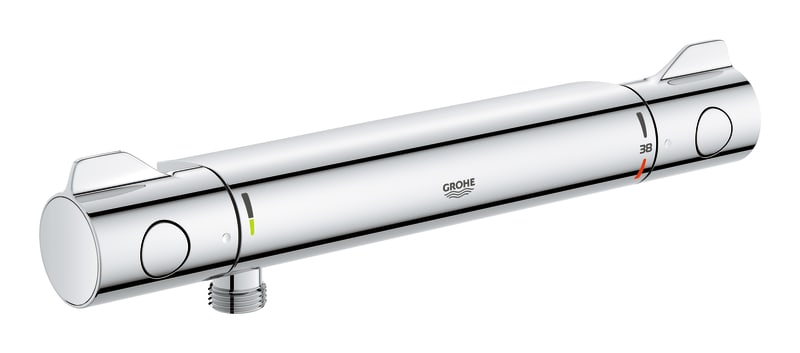 GROHE Grohtherm 800 termostatblandare för dusch framifrån, krom väggmonterad