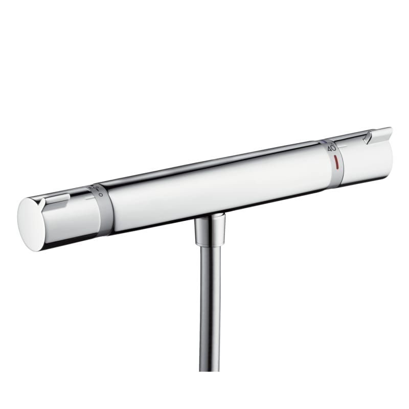 Hansgrohe Ecostat Comfort duschtermostat krom framifrån med Ecostop