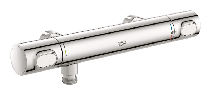 GROHE Grohtherm 500 termostatblandare för dusch i krom, framifrån