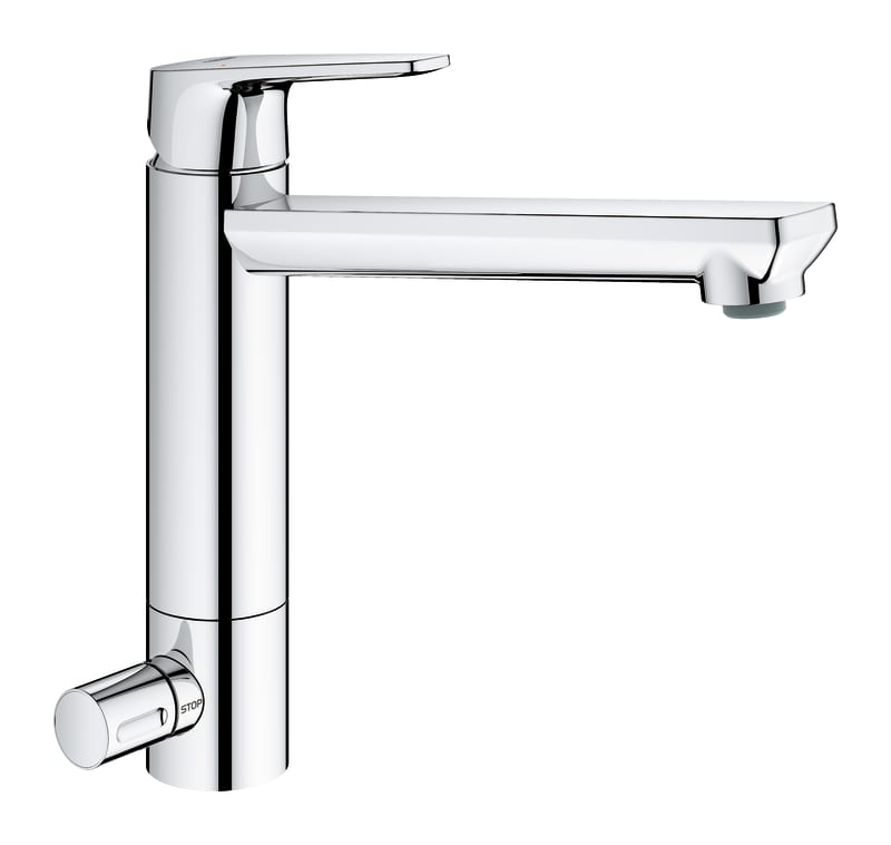 GROHE BauEdge köksblandare ettgrepp krom framifrån