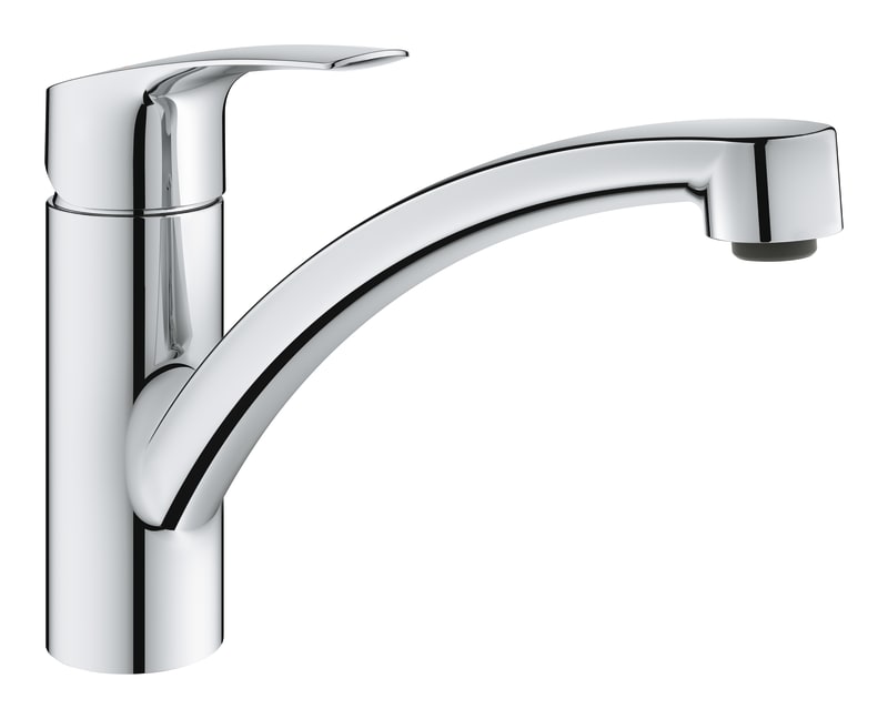 GROHE Eurosmart köksblandare — framifrån med låg pip och ettgrepp