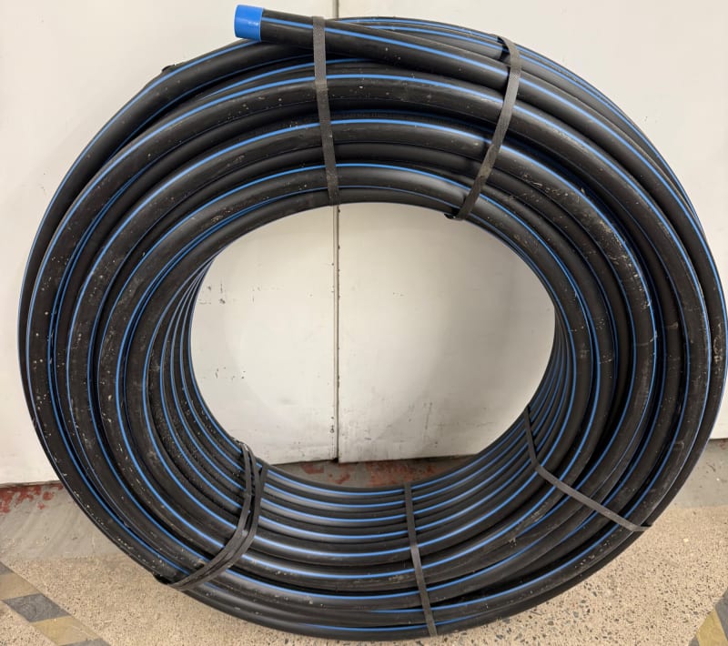 VOTEC PE100RC Tryckrör 32mm SDR11 100m Svart/blå rand bild 1
