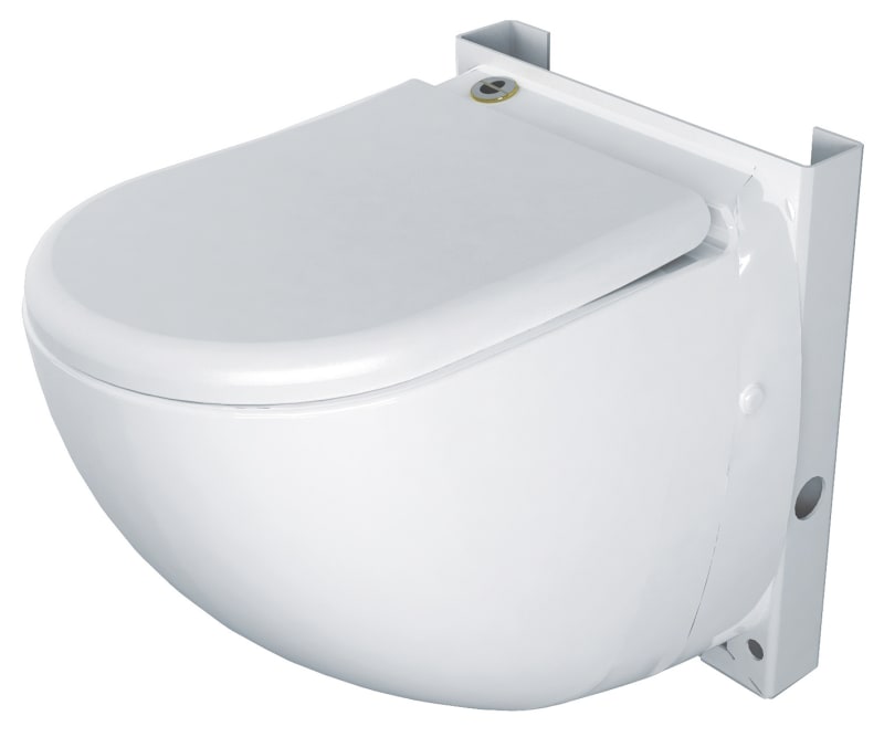 SANIFLO vägghängd WC-stol Sanicompact Comfort ECO framifrån