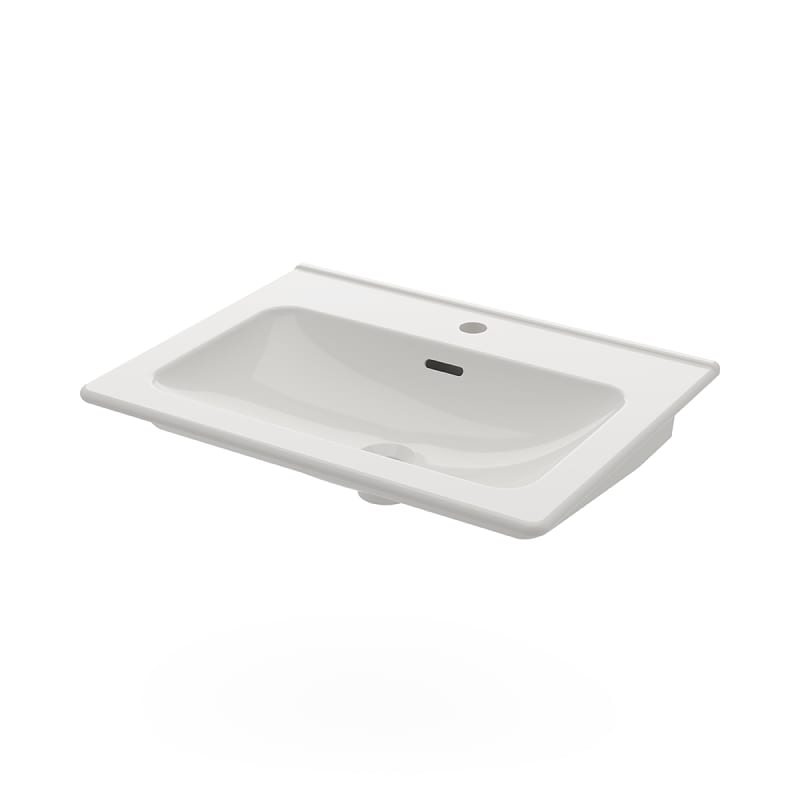 Tvättställ Hav 62 vit 60x45 Porslin Vit RSK 7781002 bild 1