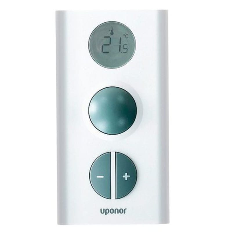 Uponor Termostat T-75 RSK — framifrån med display, RSK 5398266
