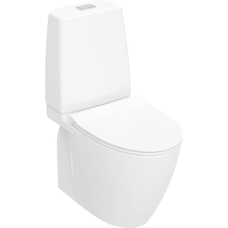 Ifö Spira Art WC-stol med Turboflush utan spolkant vit glaserad med mjukstängande hårdsits RSK 7805007 bild 1