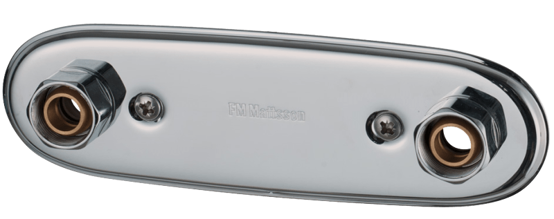 FM Mattsson Blandarfäste 160 c/c Cu-rör RSK 8530802 framifrån