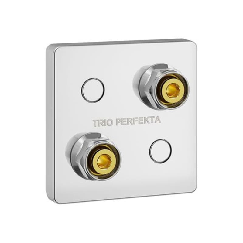 Trio Perfekta väggbricka 60-40CC Design Line krom framifrån