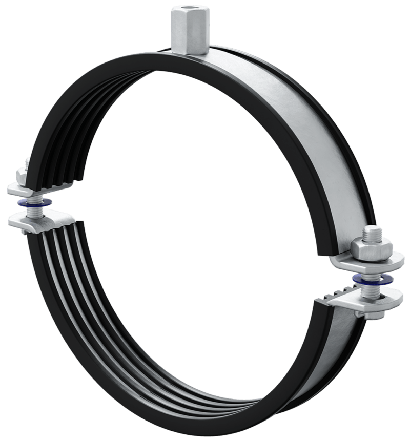 NOVIPRO Rörklammer RK314 108-115mm M10/M12 — framifrån