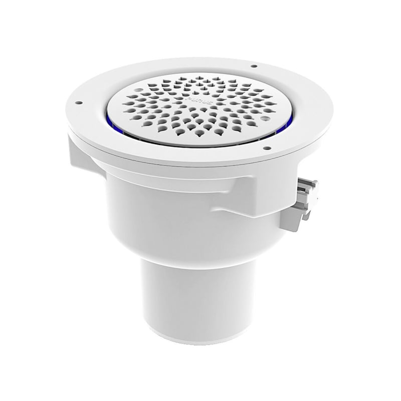 Purus Saga 110 B Golvbrunn med Bottenutlopp Vit RSK 7113611 bild 1