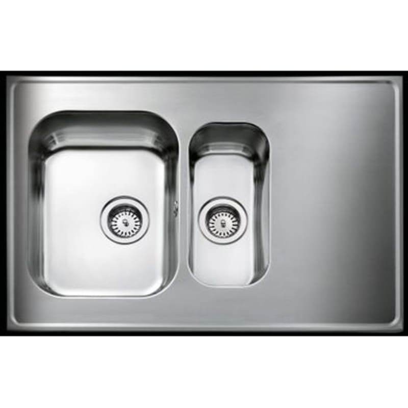 Intra Mölntorp AB diskbänk — vändbar rostfri modell AG14-KV framifrån