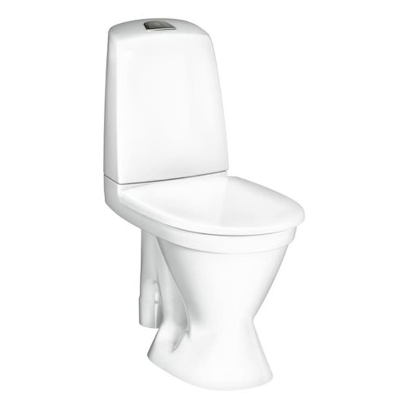 GUSTAVSBERG Nautic 1591 WC-stol Hygienic Flush ROT S-lås Öppen spolkant 345x650x860 mm RSK 7813705 bild 1