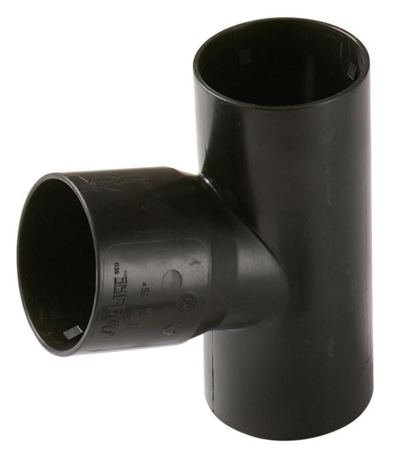 Wavin PVC-drän Grenrör jordbruksdränering 113mm x 90° RSK 2373181 bild 1