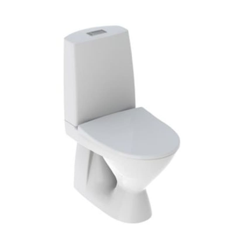 Ifö Pala WC-stol med mjuksits, dolt avlopp, vit porslin, 420mm sitthöjd bild 1