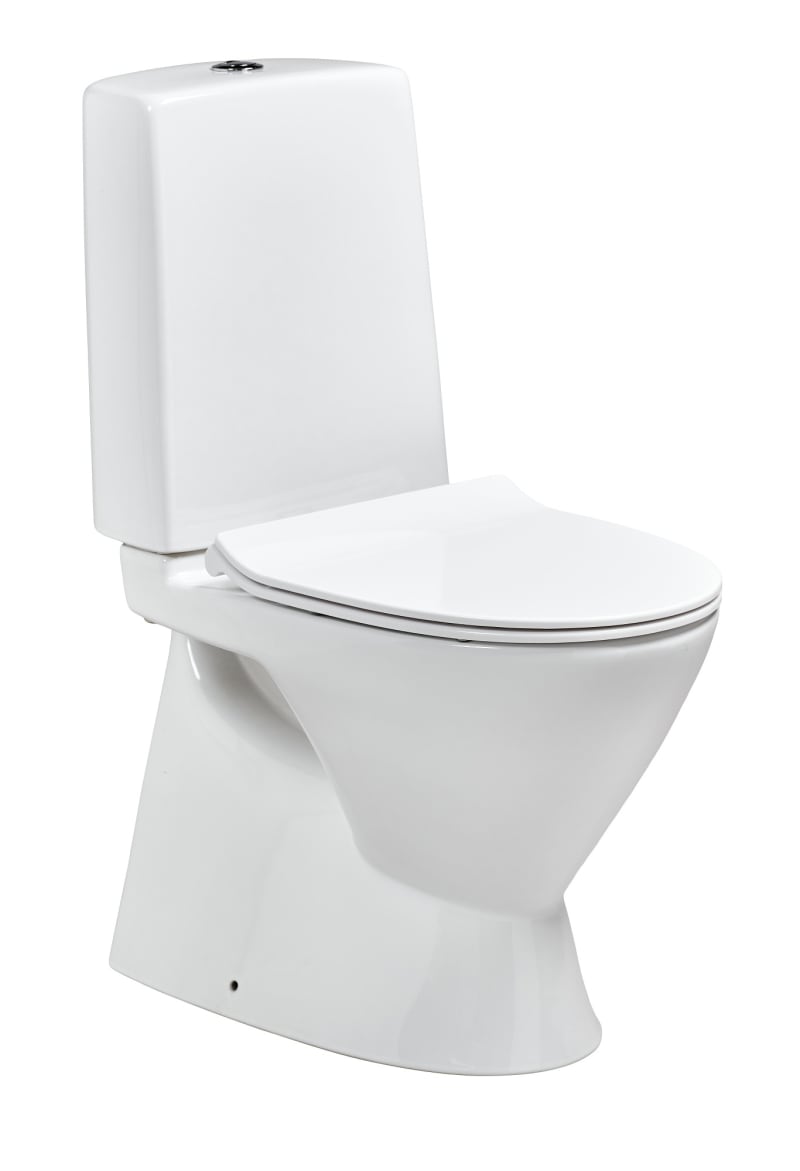 Toalettstol CARAT Rimless Vit med Dolt S-Lås Skruv / Lim H:86cm, RSK 7803088