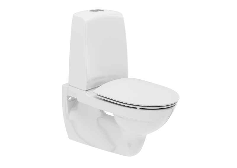 Toalettstol IFÖ Spira 6293 vägghängd 4/2L hård QR-sits 7819970, RSK 7819970