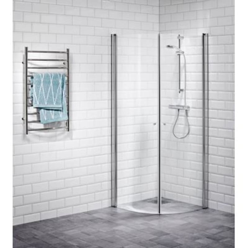 Alterna Picto Duschhörna — 90x90 svängd klarglas framifrån, RSK 7391077