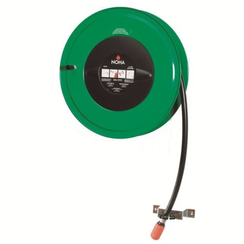 SLANGRULLE MOD100 Ø600X240 CW GRÖN RAL6024 SVART Ø25/25M IN. 1"BSP OUT.D10 RSK 4229699, RSK 4229699