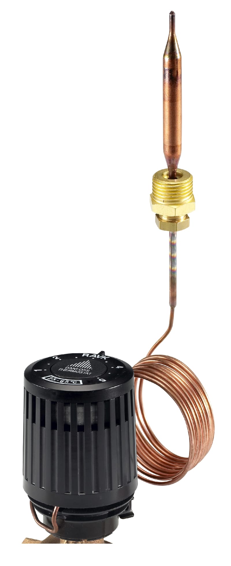 Danfoss regulatordel RAVK för temperaturreglering — framifrån, RSK 5402674