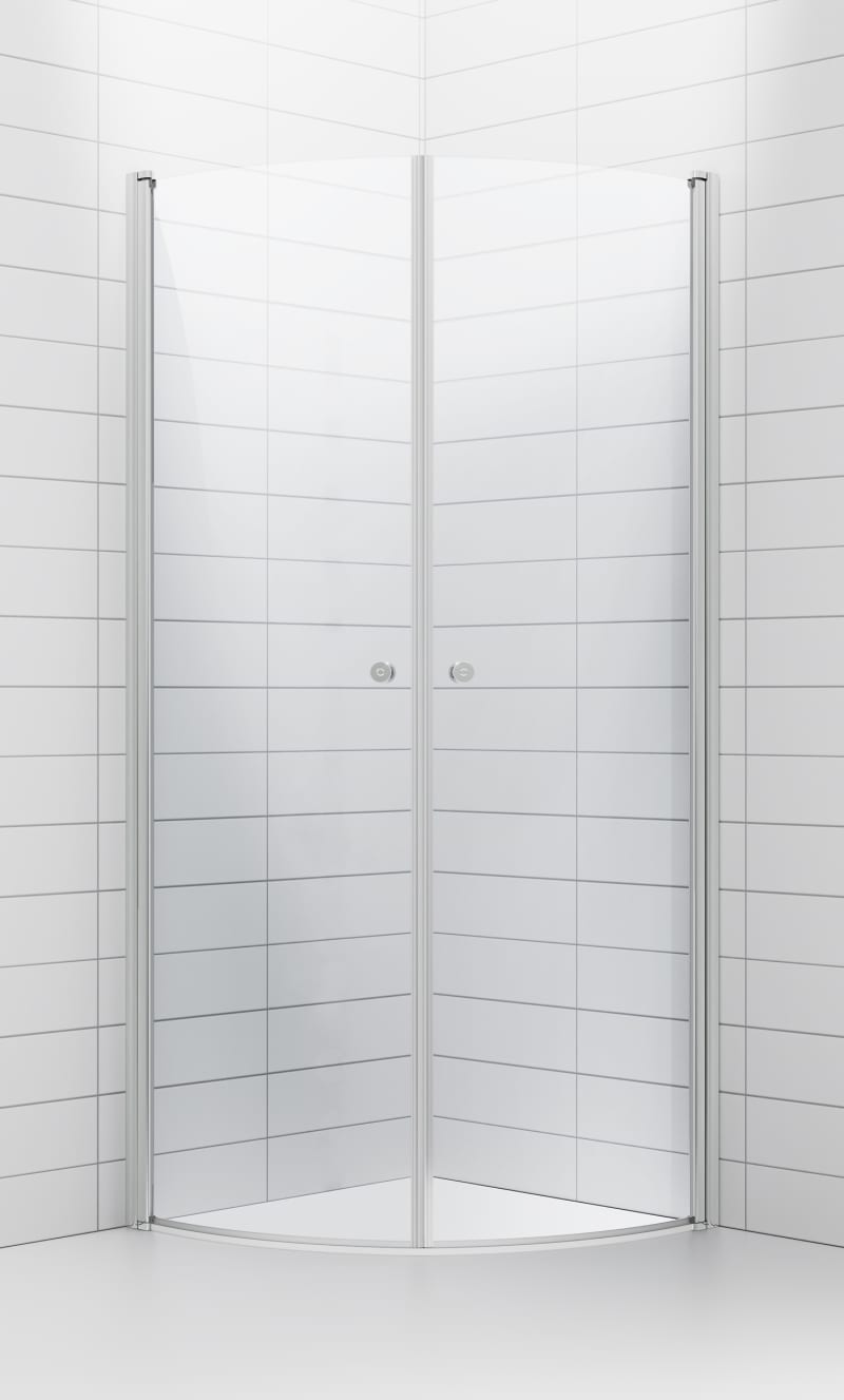 Duschhörna SOLO 90x90 Svängd Klarglas RSK 7312582, RSK 7312582