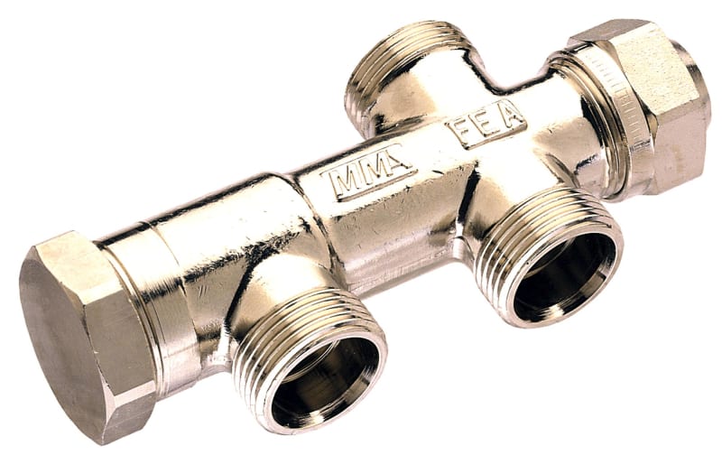 MMA Fördelare — kromad mässing 50-pack framifrån, RSK 4806412