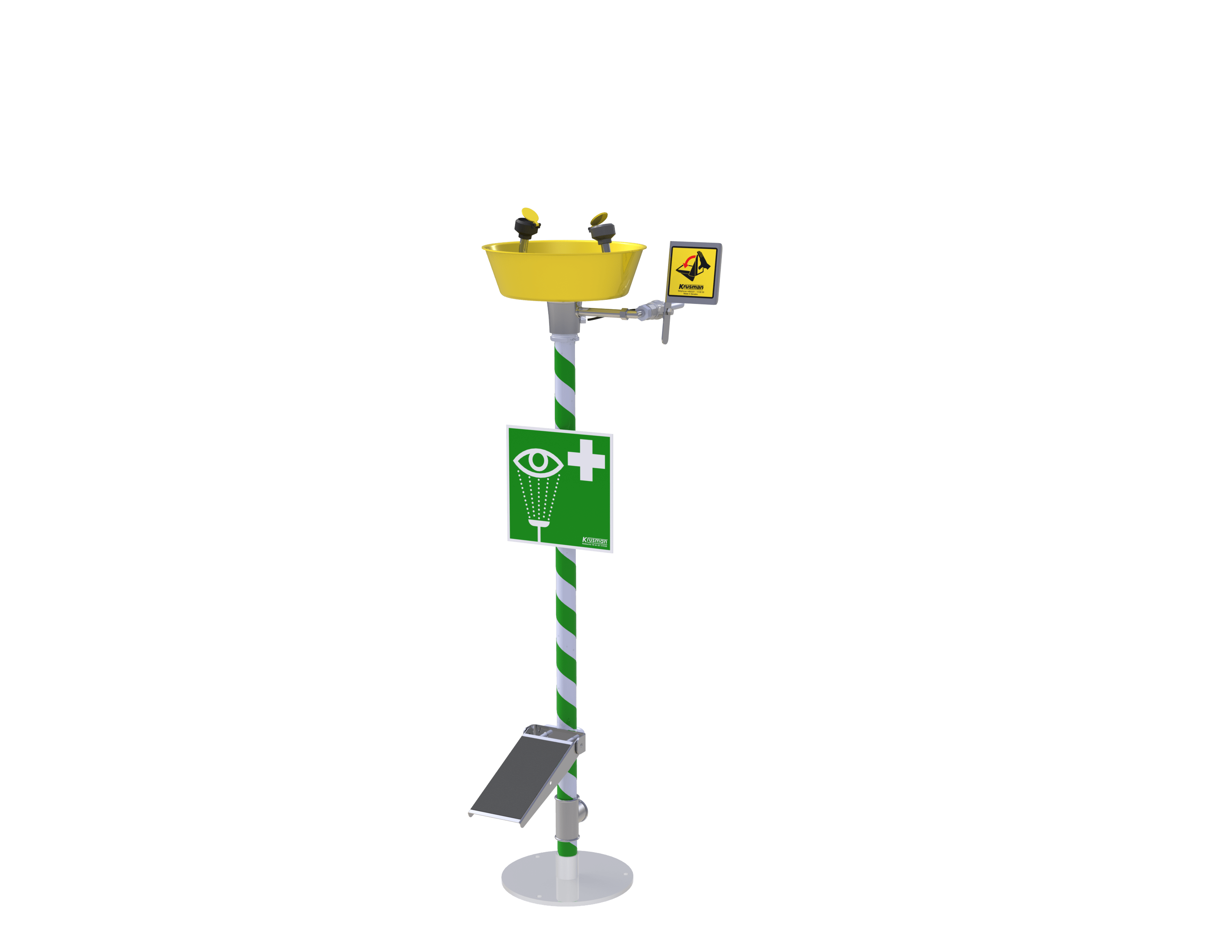 Krusman Golvmonterad Ögondusch Syrafast Stål - Industri - RSK 8213870